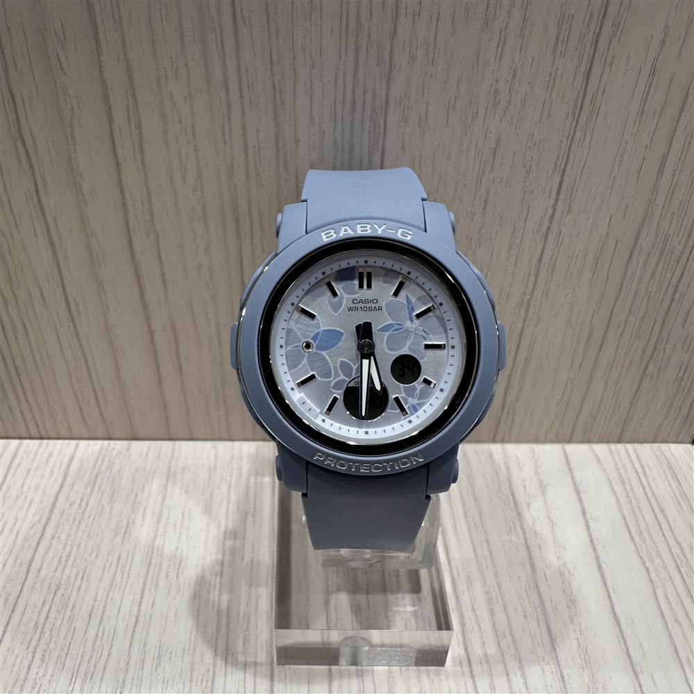 【BABY-G】フェイスに花柄をデザインしたアナログレディース時計のご紹介〈junks ルクア大阪店〉