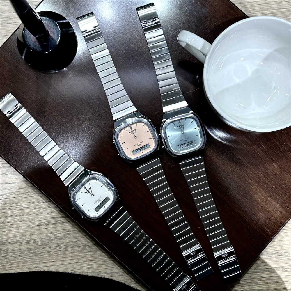 【CASIO】大人気シリーズ‼︎ ヴィンテージ感を現代風にアレンジした「レトロモダン」なデザインが特徴的なアナログとデジタルを組み合わせた腕時計のご紹介〈junks ルクア大阪店・梅田〉