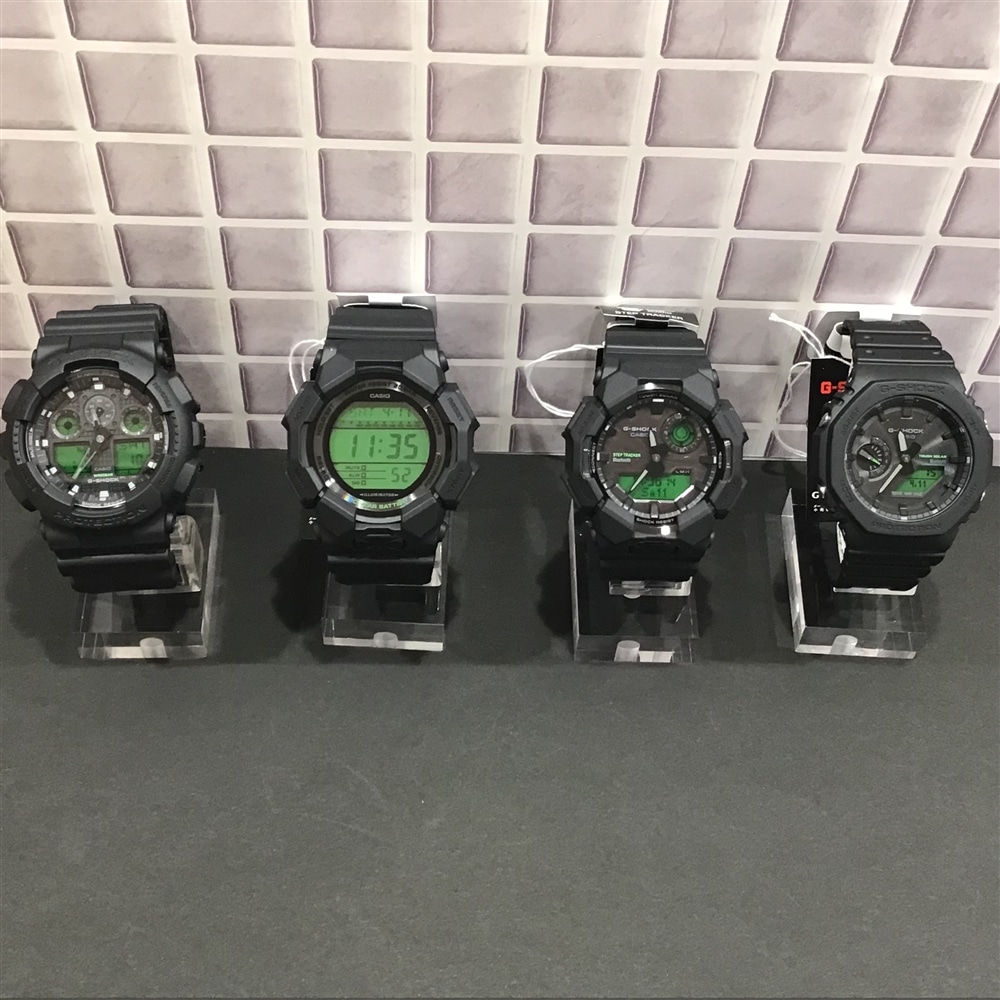 【G-SHOCK】G-SHOCK BLACK AND ELECTRO GREENシリーズのご紹介〈junksルクア大阪・梅田〉