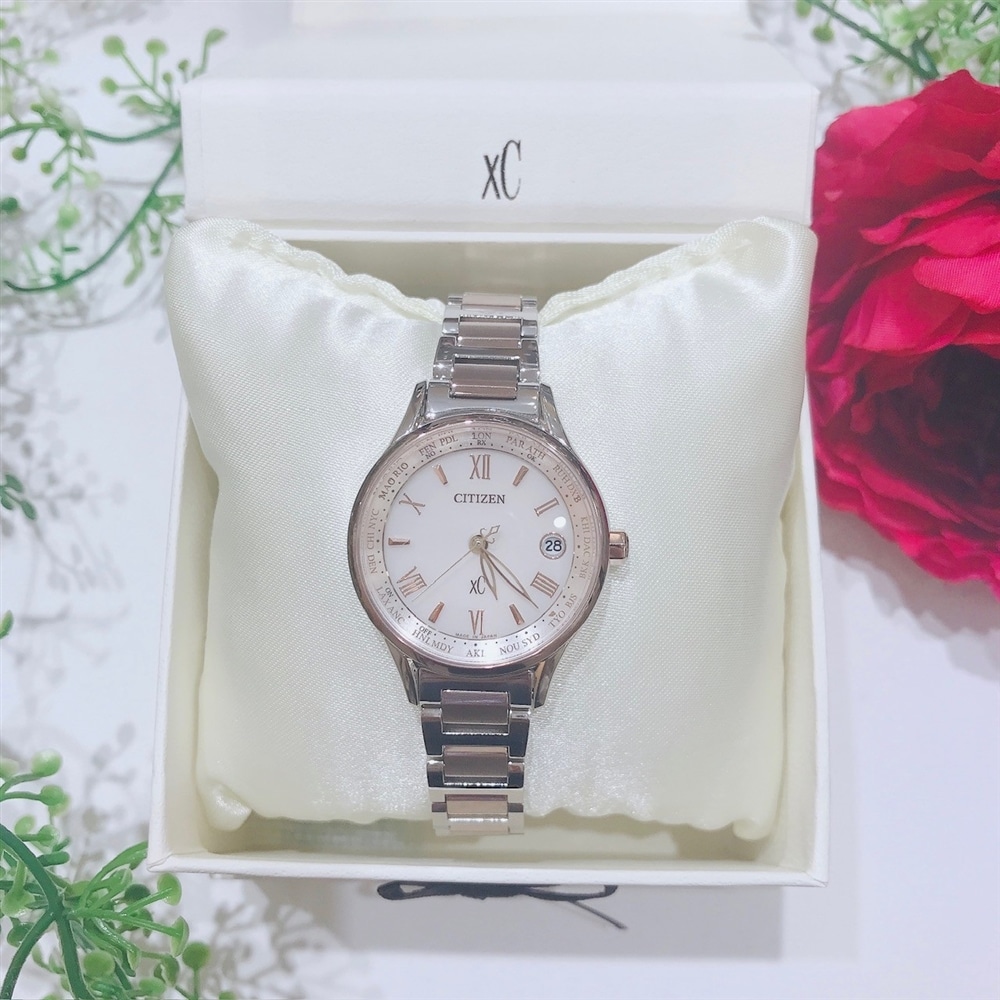 《調布パルコ店》シチズン クロスシー EC1165-51Wの魅力。サクラピンクが美しい腕時計