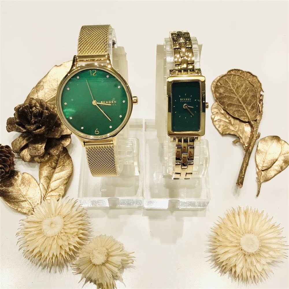 【エキスポ店】《Skagen》秋冬のオススメカラー 「green × gold 」