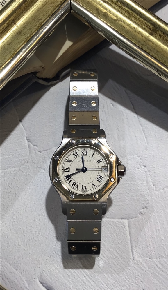【VINTAGE 】カルティエのヴィンテージ時計　サントスオクタゴンSMをご紹介致します！【グランフロント大阪（梅田）】