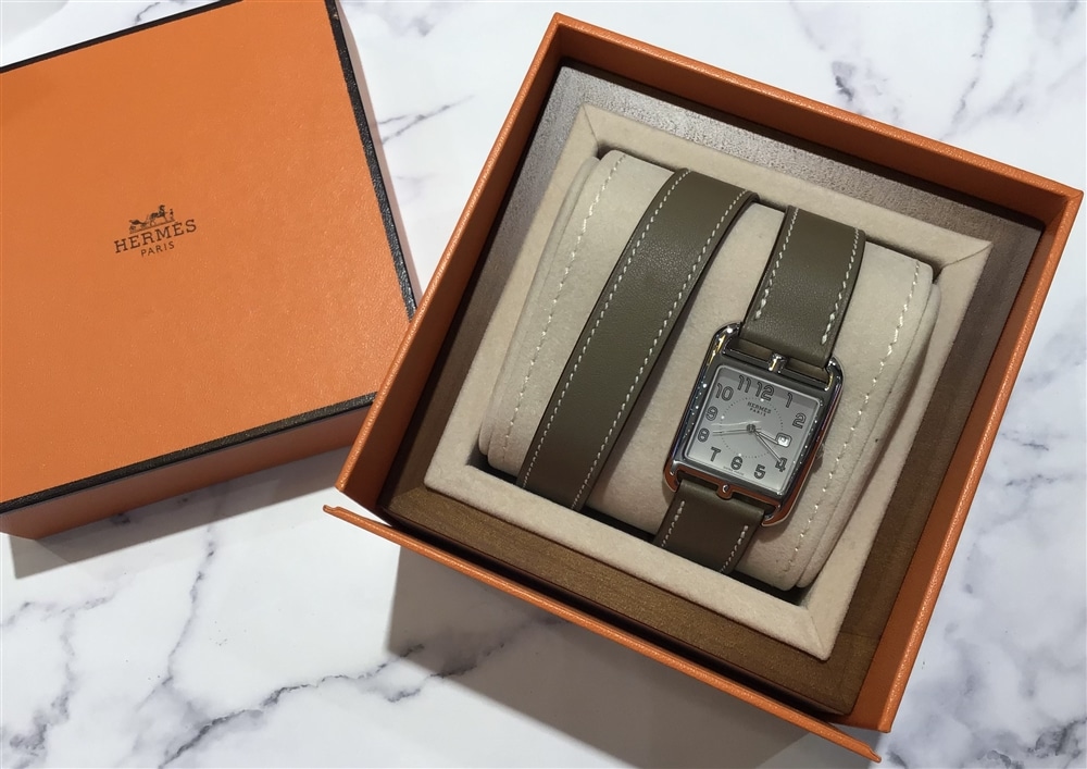 【VINTAGE】HERMESよりスクエアケースが特徴のケープコッドからドゥブルトゥールタイプをご紹介いたします♪【グランフロント大阪（梅田）】