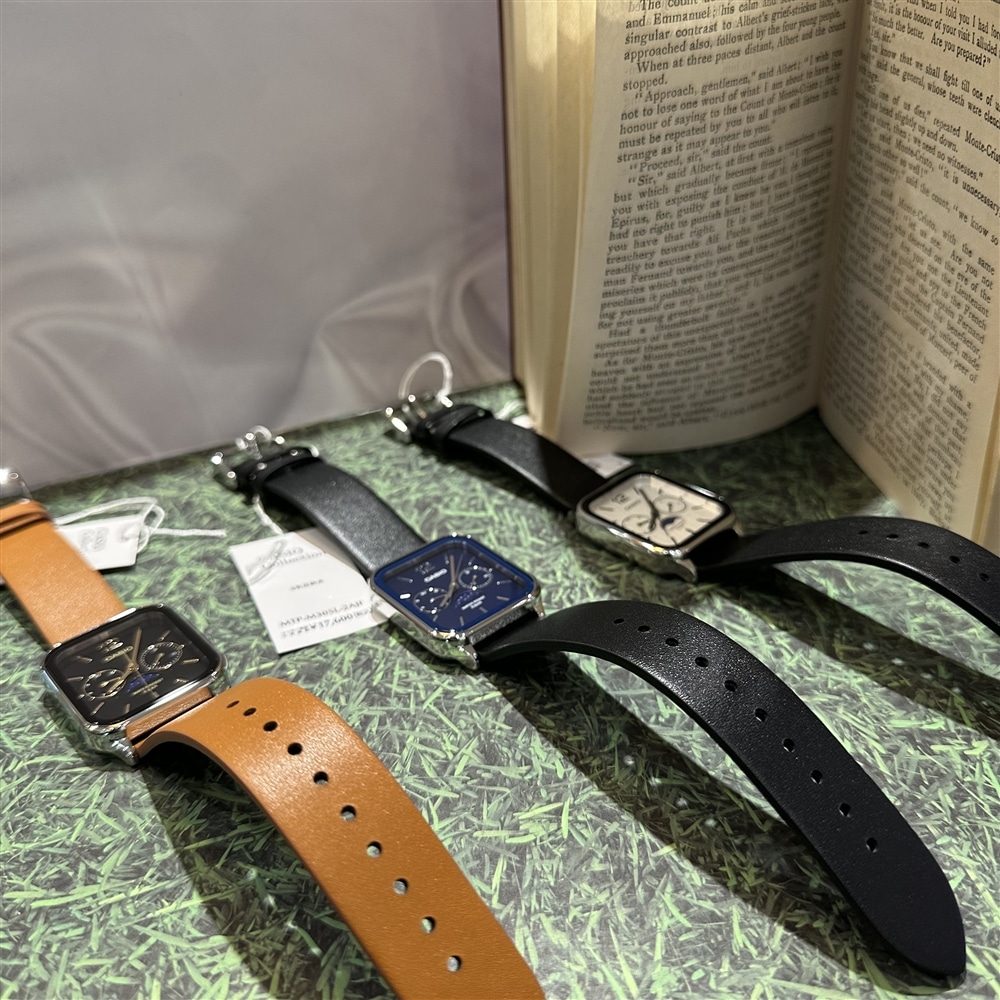 【CASIO】ムーンフェイズウォッチのレザーバンドモデルをご紹介いたします♪【グランフロント大阪(梅田)】