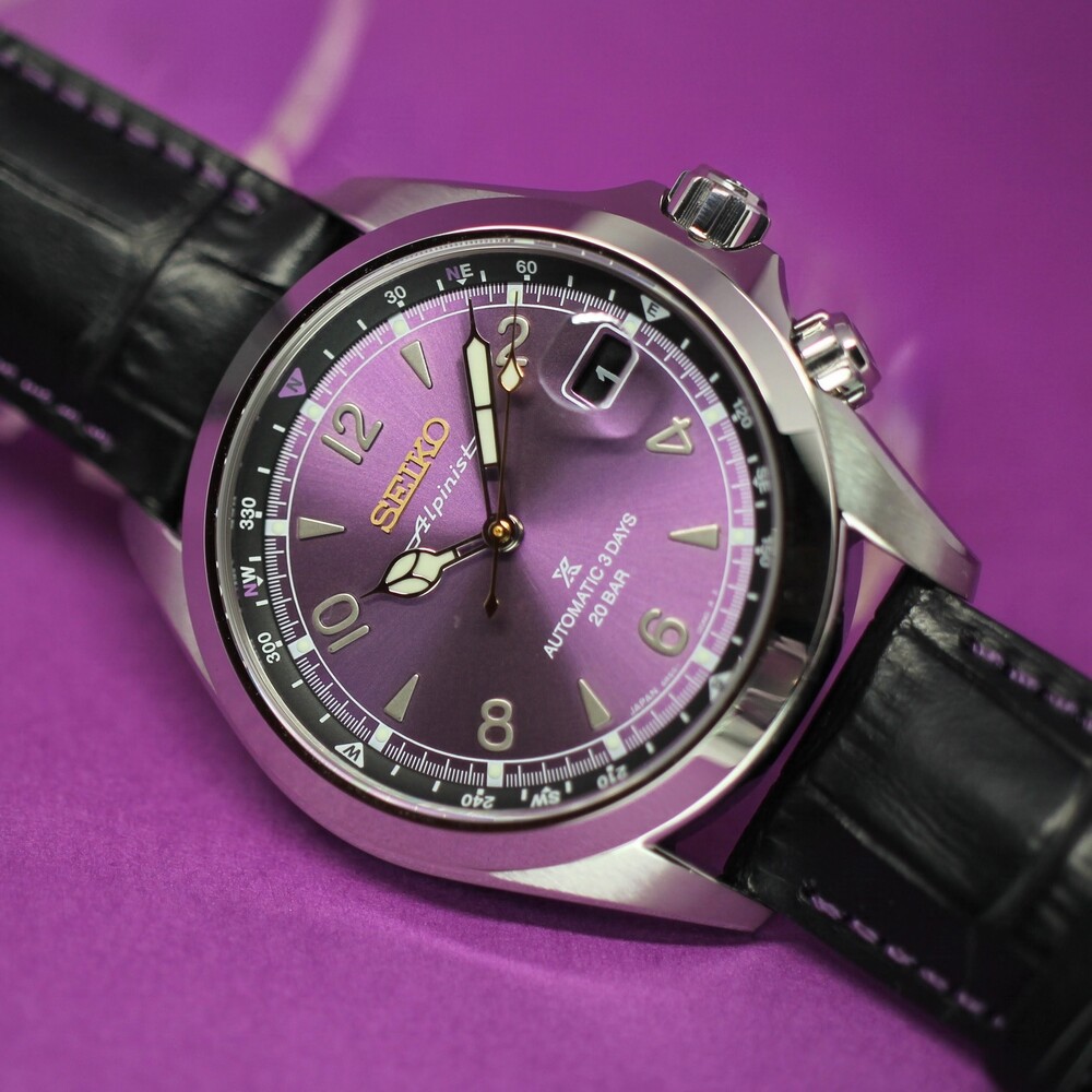 【SEIKO】日本の伝統色「江戸紫」を纏った特別なアルピニストHBC006Jを徹底レビュー