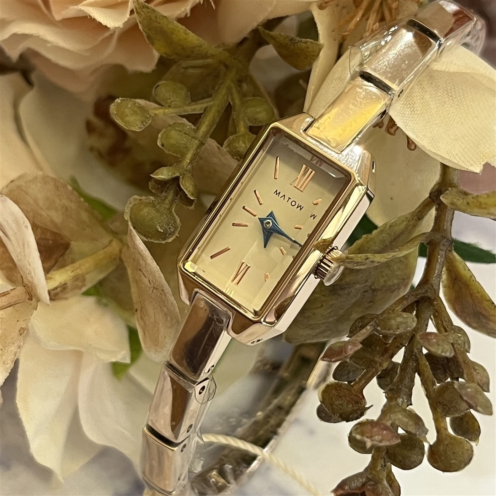 【MATOW】～TSUKI 清月/MINI SQUARE ROSE GOLD  WHITE ～【福岡パルコ店】