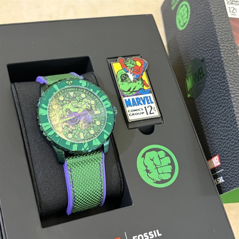 【FOSSIL】ハルク、ぶち壊せ!FOSSILとMARVELのコラボモデルが登場!【福岡パルコ店】