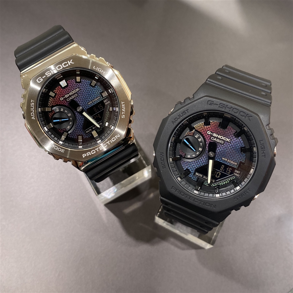 【G-SHOCK】光の角度で色が変わる⁉︎レインボーカラーウォッチ！