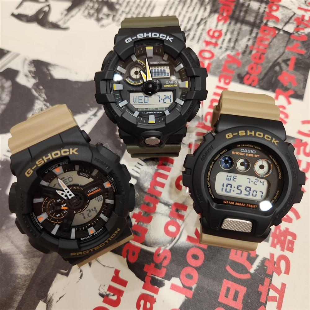 スモーキカラーの【G-SHOCK】でコーディネートにアクセントを!!