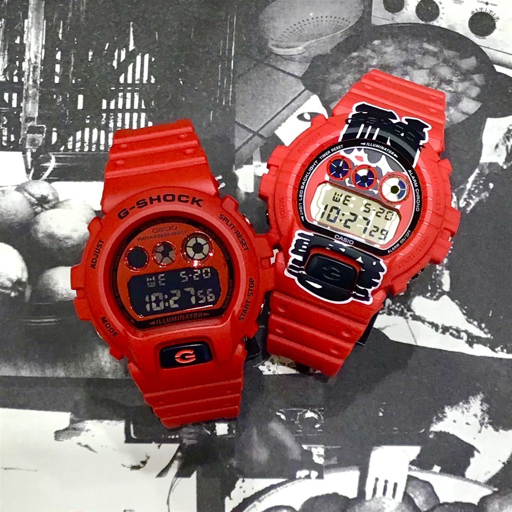 【G-SHOCK】腕元に赤★ Red on the wrist ★