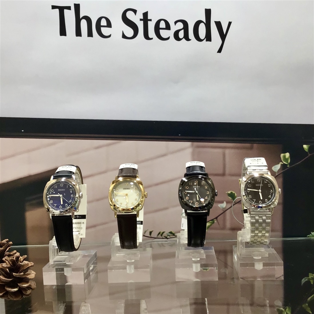 【アミュ鹿児島店】Sセレ新作《The Steady》スタイリングに合わせて楽しめるソーラー腕時計。