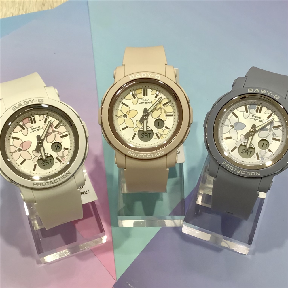 【アミュ鹿児島店】BABY-G 花柄がキュートな新作登場!