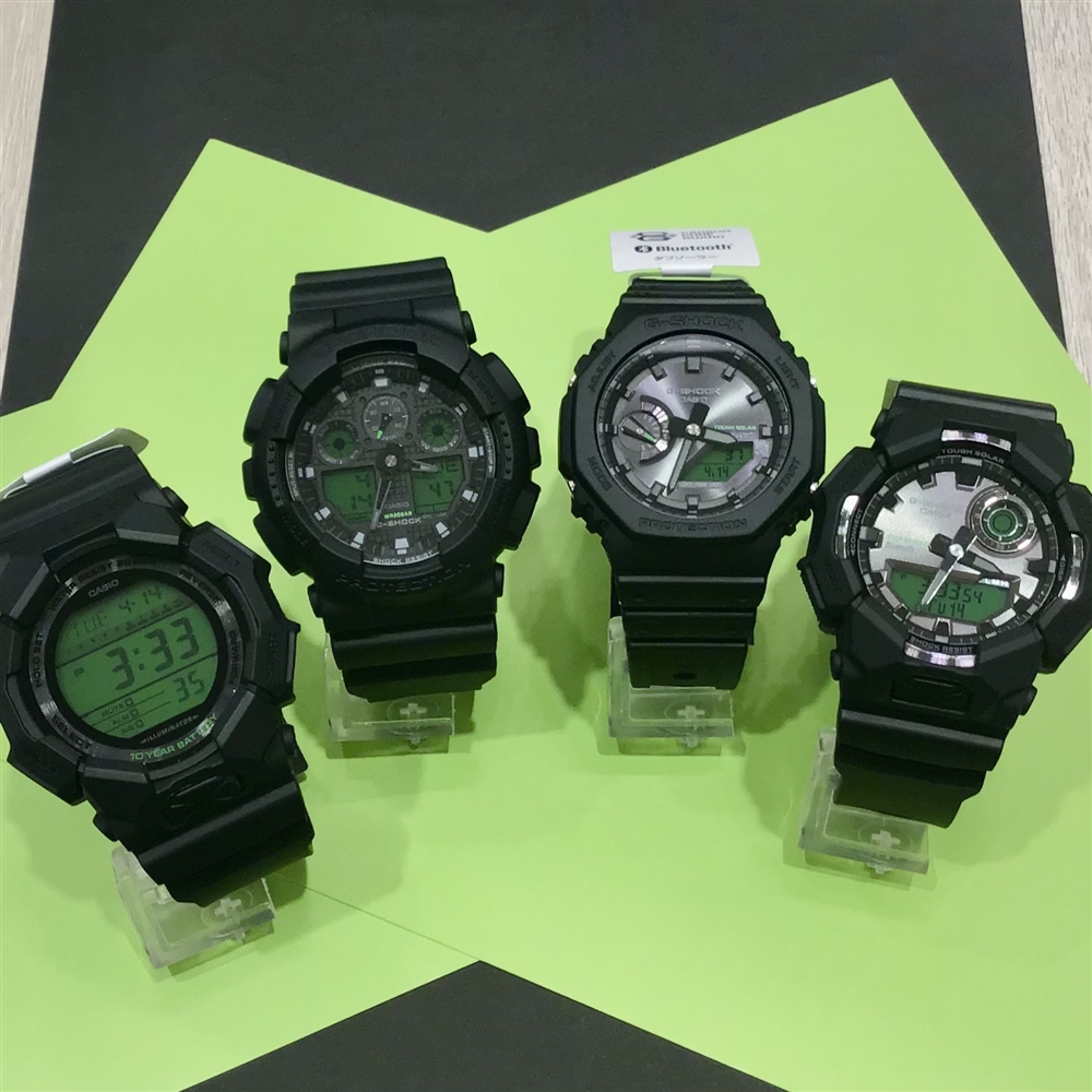 【アミュ鹿児島】ブラックに映えるエレクトログリーンが魅力のG-SHOCK新作