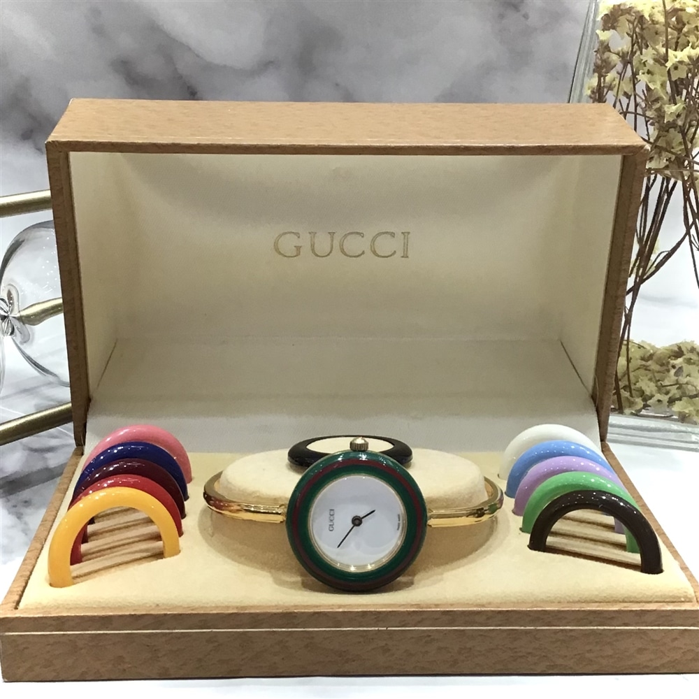 【ヴィンテージ】GUCCI人気のチェンジベゼルウォッチ☆