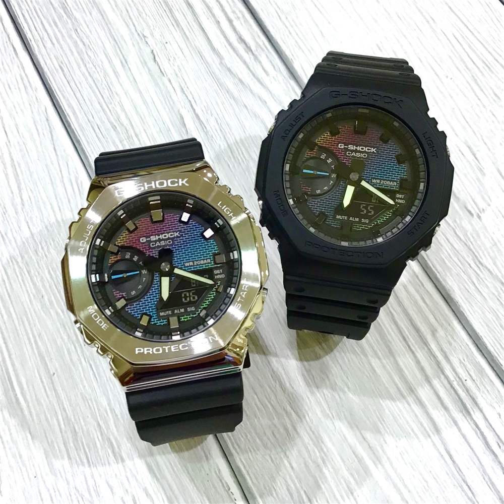 【G-SHOCK】花火のようなレインボーカラー＊