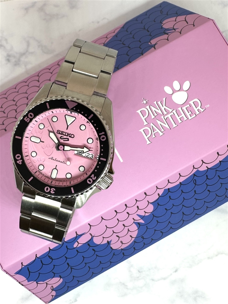 【SEIKO 5 SPORTS】国内999本限定!ピンクパンサーコラボモデルのご紹介!