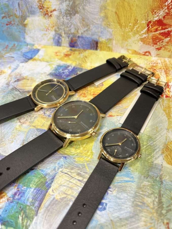 【SKAGEN】ブラック×ゴールドで辛口コーディネートに【Junksルクア店】