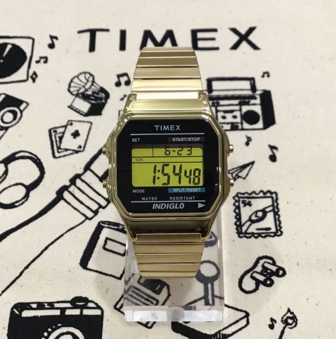 【TIMEX】レトロ感漂うデジタル腕時計！