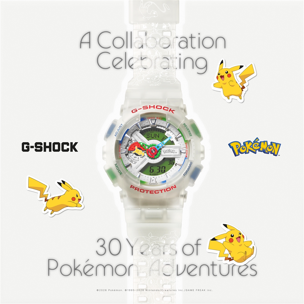 【Pokémon × G-SHOCK】30周年を記念したてポケモン30匹が集結！【先着／抽選予約のご案内】