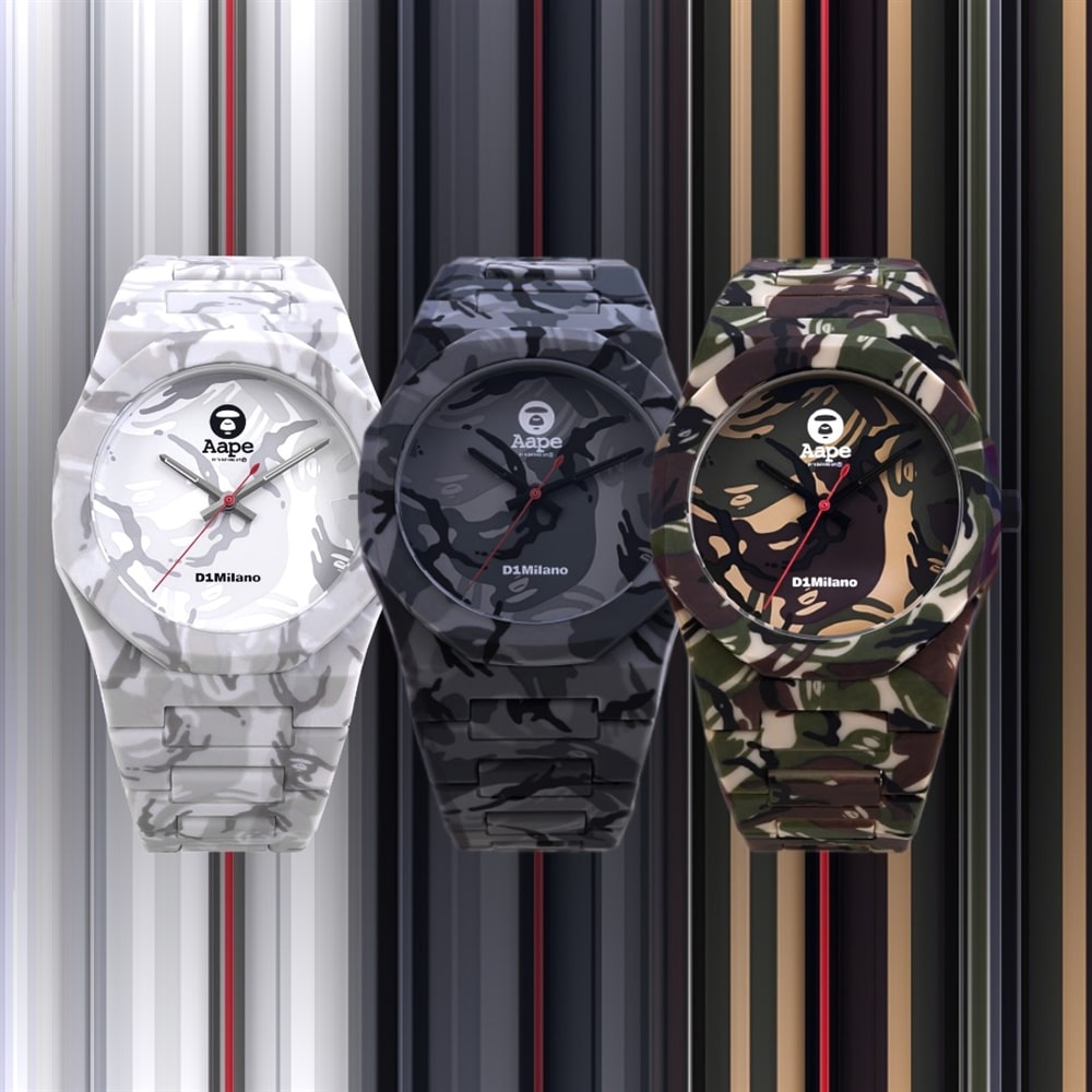 【AAPE BY A BATHING APE × D1 MILANO】初のコラボウォッチ登場