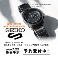 SEIKO　５SPORTS　ショップ限定モデル予約受付中です！