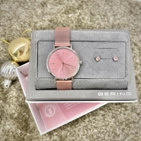 【BERING】ピンク好き必見♡ピアスセットの腕時計【TiCTACミント神戸店】